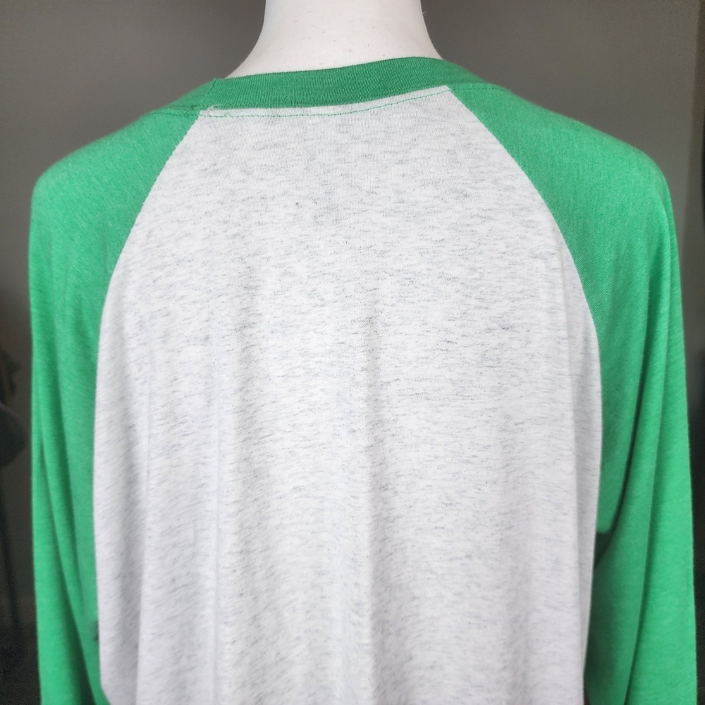 Shamrock Shirt Womens XL Next Level St. Patrick's‎ Day Irish Green Gray Heart - Picture 4 of 8